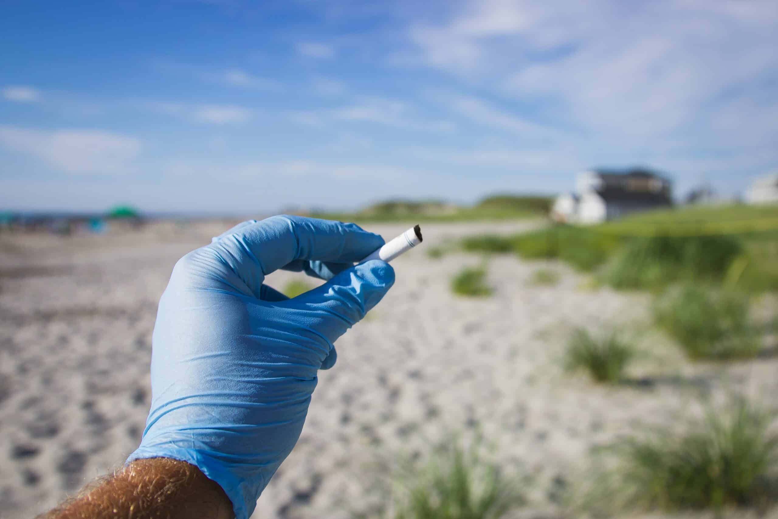 Cigarette butts: a challenge